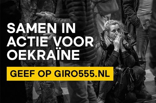 Kom in actie voor Oekraïne, geef op Giro 555