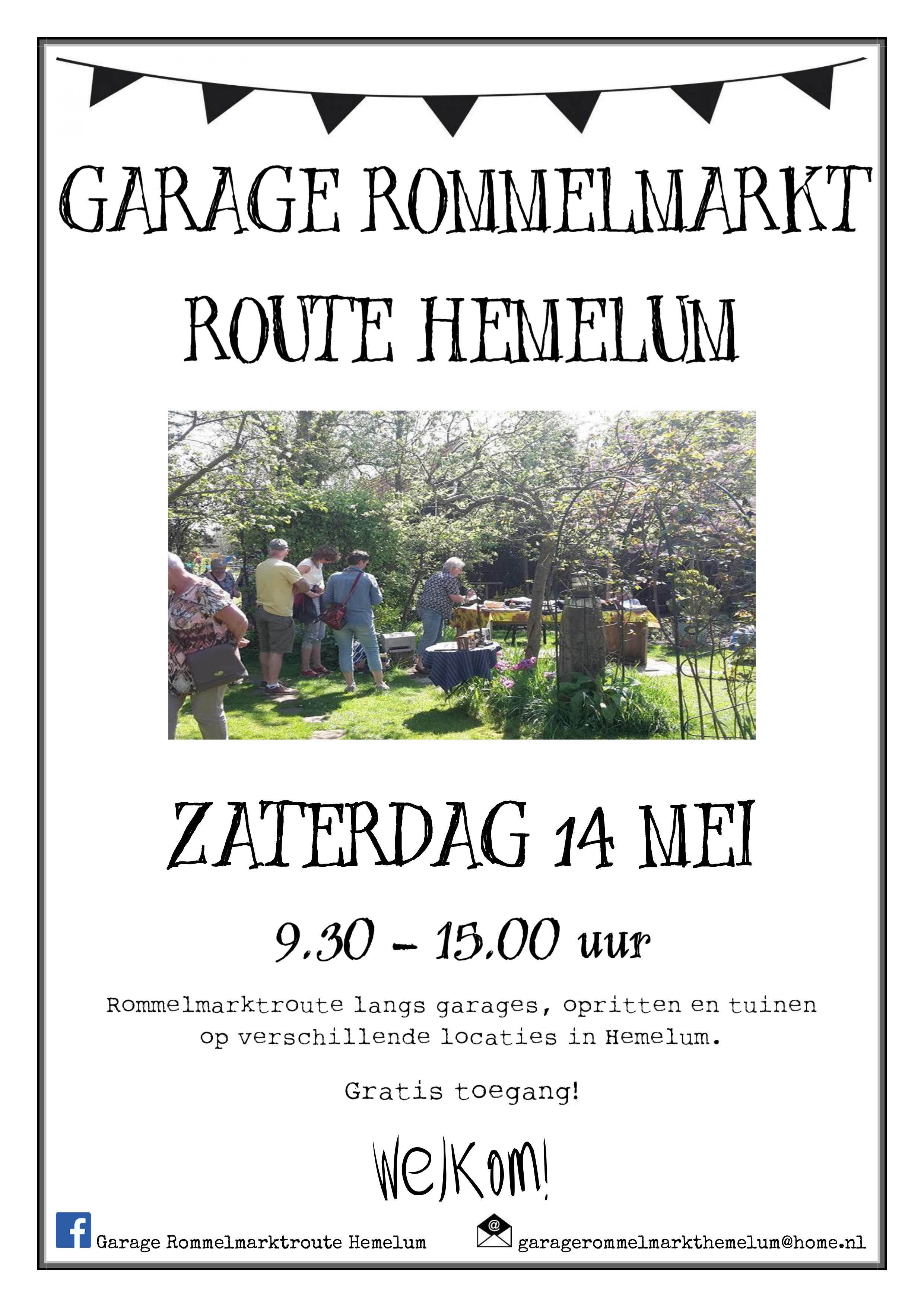 Garage Rommelmarktroute Hemelum 14 mei 2022