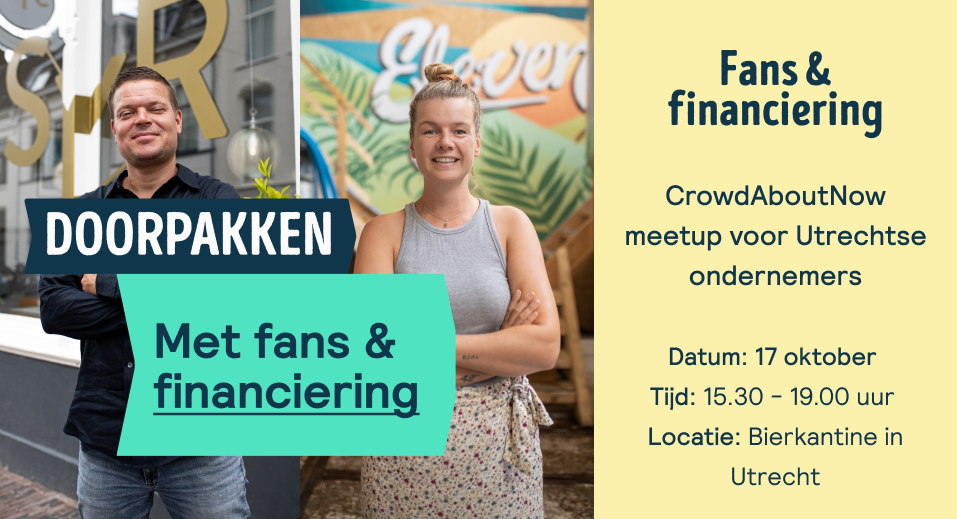 Meetup voor Utrechtse ondernemers | Fans & Financiering